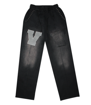 Black On Black Faded Sweatpants