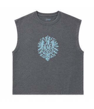 Eagle Sleeveless Tee Grey Washed