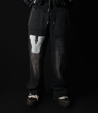 Black On Black Faded Sweatpants