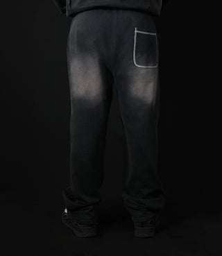 Black On Black Faded Sweatpants