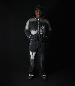 Black On Black Faded Sweatpants