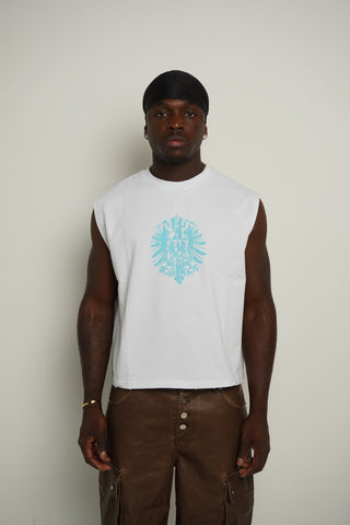 Eagle Sleeveless Tee White